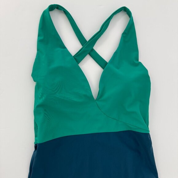 Summersalt Green and Blue One Piece Swimsuit size 8 - Picture 3 of 5